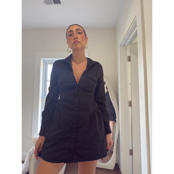 Sovere Black Corset Shirt-Dress — Size S - Picture 3 of 6